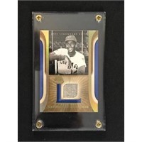 2004 Ernie Banks Game Used Jersey Card
