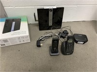 2 Telstra Modems & 2 Portable Phones with Charger