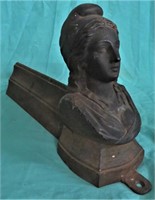 CAST IRON *FEMALE BUST FINIAL