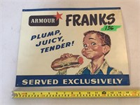 Armour Franks Tin Sign