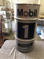 MOBIL MOTOR OIL CAN, 16 GALLON SIZE
