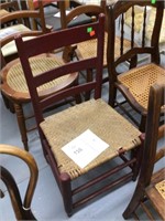woven seat chair