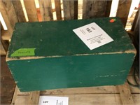 green wood box