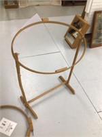 large hoop on stand