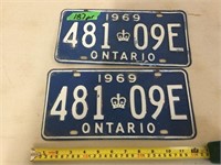 License Plates 1969