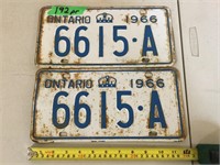 License Plates 1966