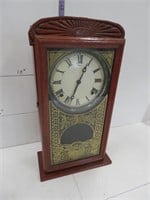 Ingraham clock, 16" tall x 8" wide