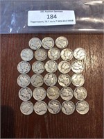(28) 1917 to 1948 Silver Dimes