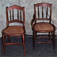 2 DINING WOOD CHAIRS