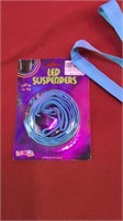 2 LED suspenders and 3 sets lighted shoe laces