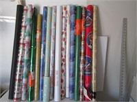 LOT ASSORTED WRAPPING PAPER