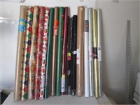 LOT ASSORTED WRAPPING PAPER