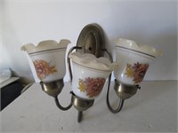 VINTAGE WALL 3 TIER LIGHT -WORKING