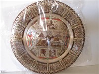 NEW MADE IN EGYPT DECORATIVE PLATE-100% COPPER