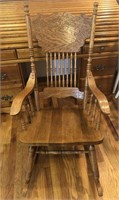 Embossed Back Rocking Chair