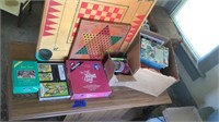 Games, game board and books