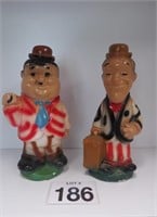 Vintage Laurel & Hardy Ceramic Banks 13" T