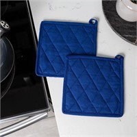 SoloCollection Pot Holder, Set of 2, Navy Blue