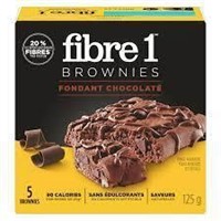 Fibre1 Brownies Fondant Chocolate, 5 pcs