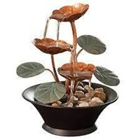 Water Lily Serenity Tabletop Fountain