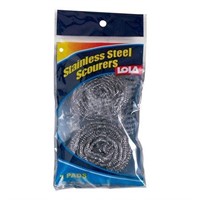 Lola Stainless Steel Scourers, 2 pack