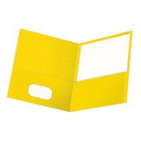 Oxford Twin Letter Size Pocket Folders, 50 pcs