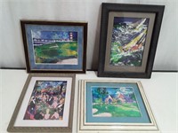 4 LeRoy Neiman Framed Prints