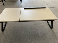 Folding bedside lab top table - has small damage