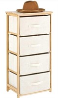 Vertical Dresser Storage Tower - 4 Drawers -