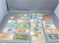 25 pcs world paper money