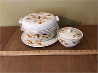 Jewel Tea - Hall china - casserole and serving