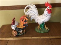 Rooster cookie jar and ceramic rooster