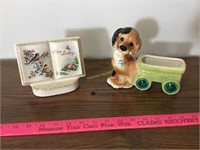Royal Windsor book pitcher & Royal Copley dog