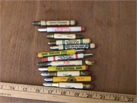 Advertising Bullet pencils