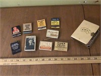 Advertising Matches and deck of cards