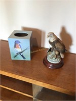 Bird and tissue box cover