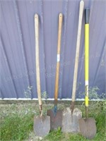 4 shovels