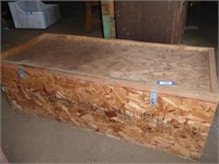 Empty wood chest