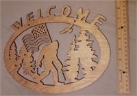 Welcome Bigfoot Laser Wall Piece