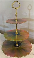 Rainbow 3-tier dessert stand 6, 8, and 10 inch res