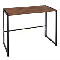 Desk R126 Black Legs and Red Brownish Top *