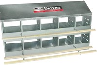 Brower 410B 10-Hole Poultry Nest Gray $349 R *