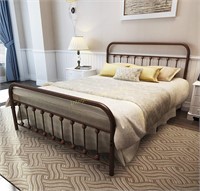 Metal Bed Frame Full Brown $159 Retail