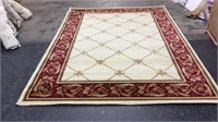 Ivory & Red Rug 6’ 7” X 9’ 3” $130 R