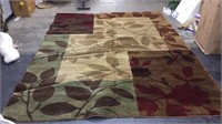 Brown Green & Red Area Rug 9’ 2” X 12’ 5” $291 R