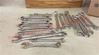 Lot of misc box end wrench