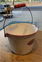Snow-White Titanium Enamei bucket