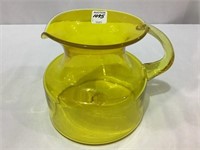 Blanko Yellow Pitcher (6 1/2 Inches Tall)