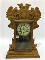 Antique Waterbury Keywind Clock w/ Key