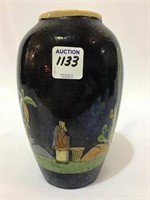 Unknown Hand Painted Pottery Vase